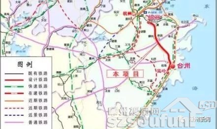 文中提到杭绍台铁路"新建线路从绍兴北站引出,经绍兴市越城,上虞,嵊州图片
